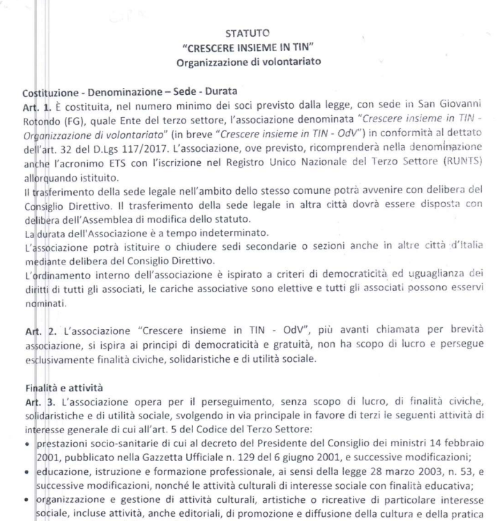screenshot statuto